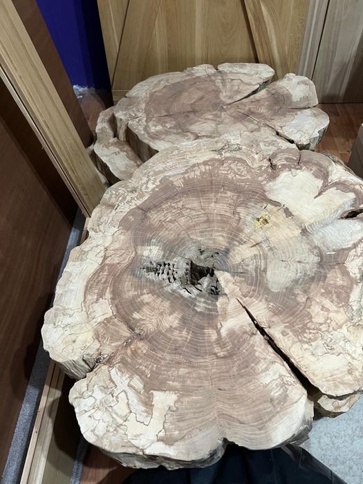 Sprzedam deski i plastry drewna - duży komplet różnych gatunków