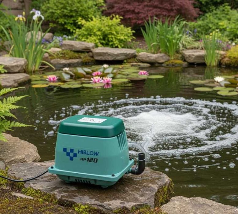 Dmuchawa Pompa Powietrza do Stawu Oczka NOWA HiBlow HP-120