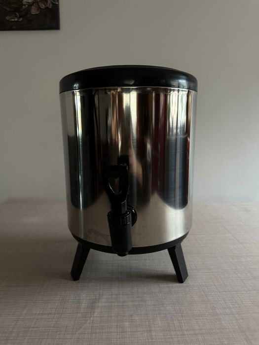 Nowy Termos z kranikiem 6L – Dyspenser do napojów, Stalowy