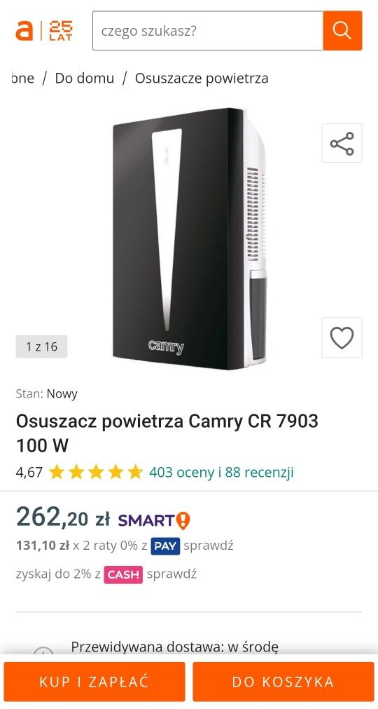 Pochłaniacz wilgoci Camry