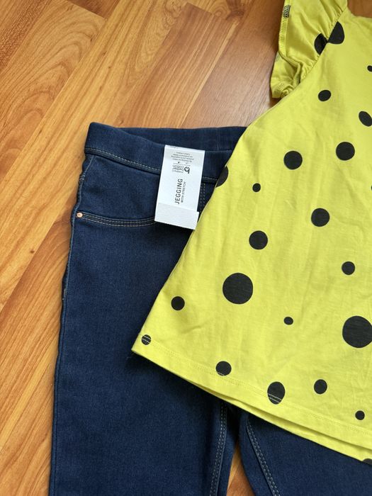 Набір одягу , блузка та джегінси на 7-8 років