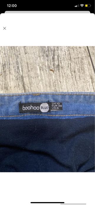 Джинсові шорти для вагітних boohoo