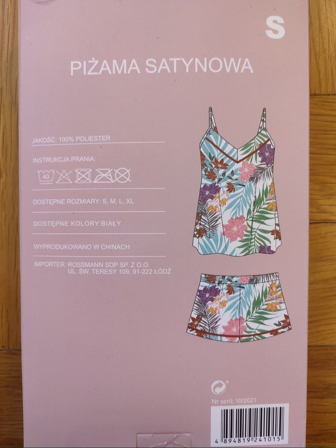 Piżama satynowa S 36