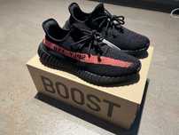 Yeezy Boost 350 V2 Black/Red • Nowe, oryginalne, rozmiar 43 1/3