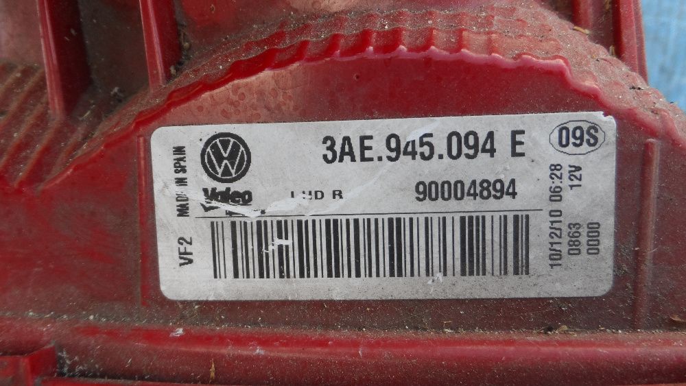VW PASSAT B7 Sedan 2010 LAMPA Prawa w Klapę ORYGINAŁ Opolskie Części