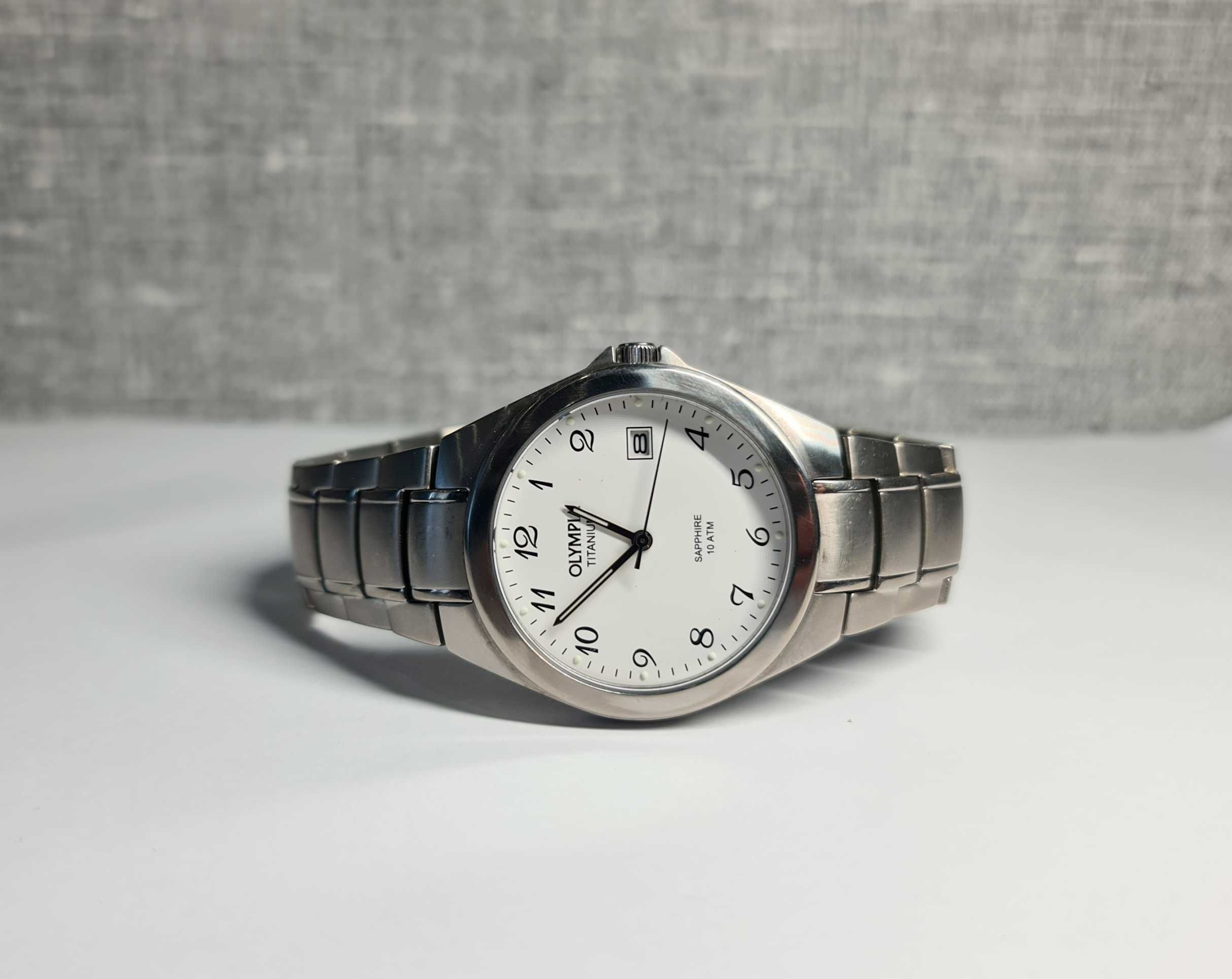 Чоловічий годинник часы Olympia Titanium Sapphire 38mm