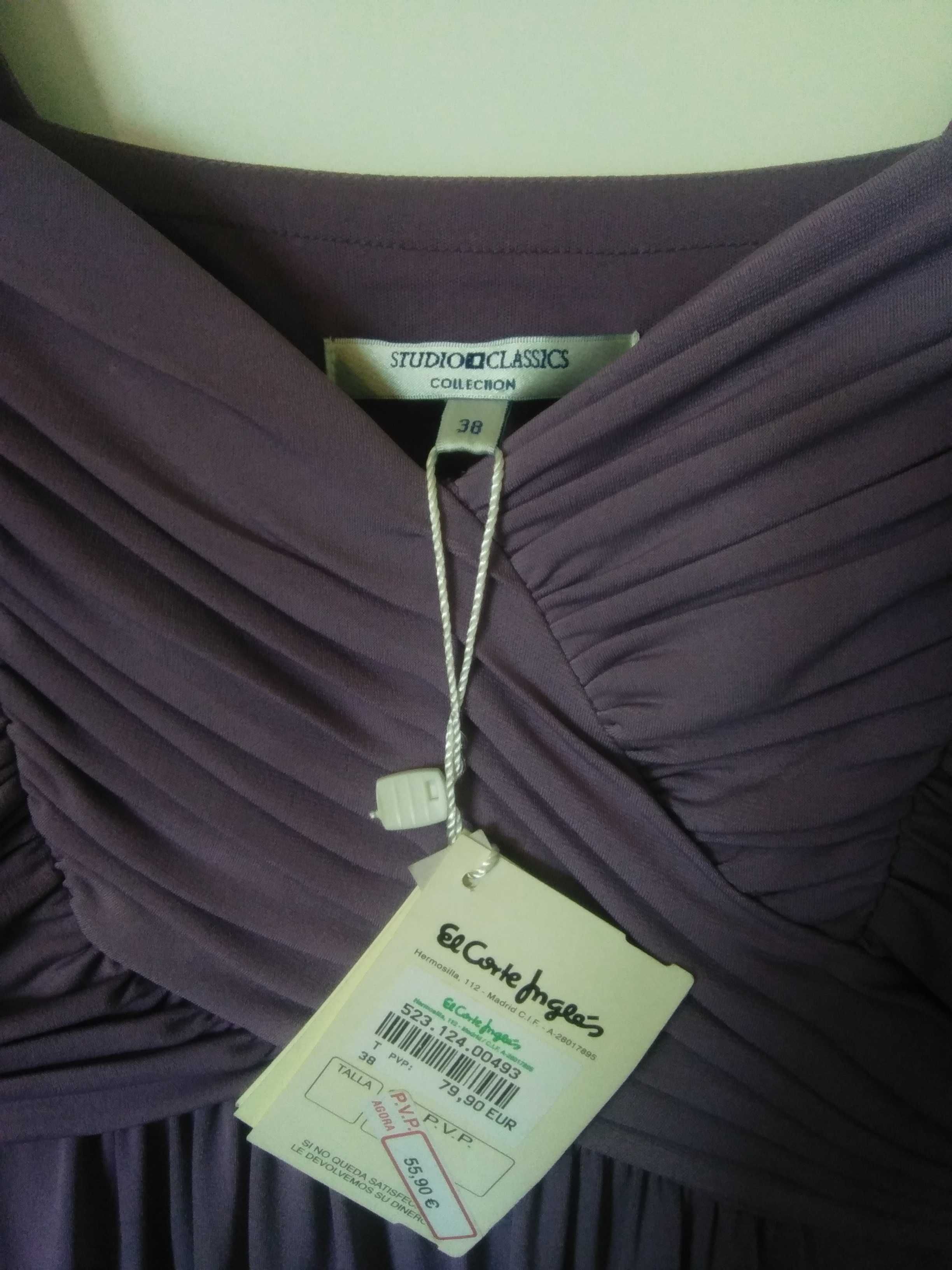 Vestido de cerimónia lavanda/lilás NOVO T38