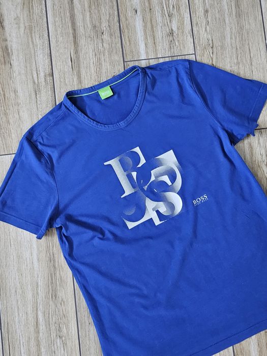 koszulka t-shirt HUGO BOSS meska r. M napis 3D - okazja