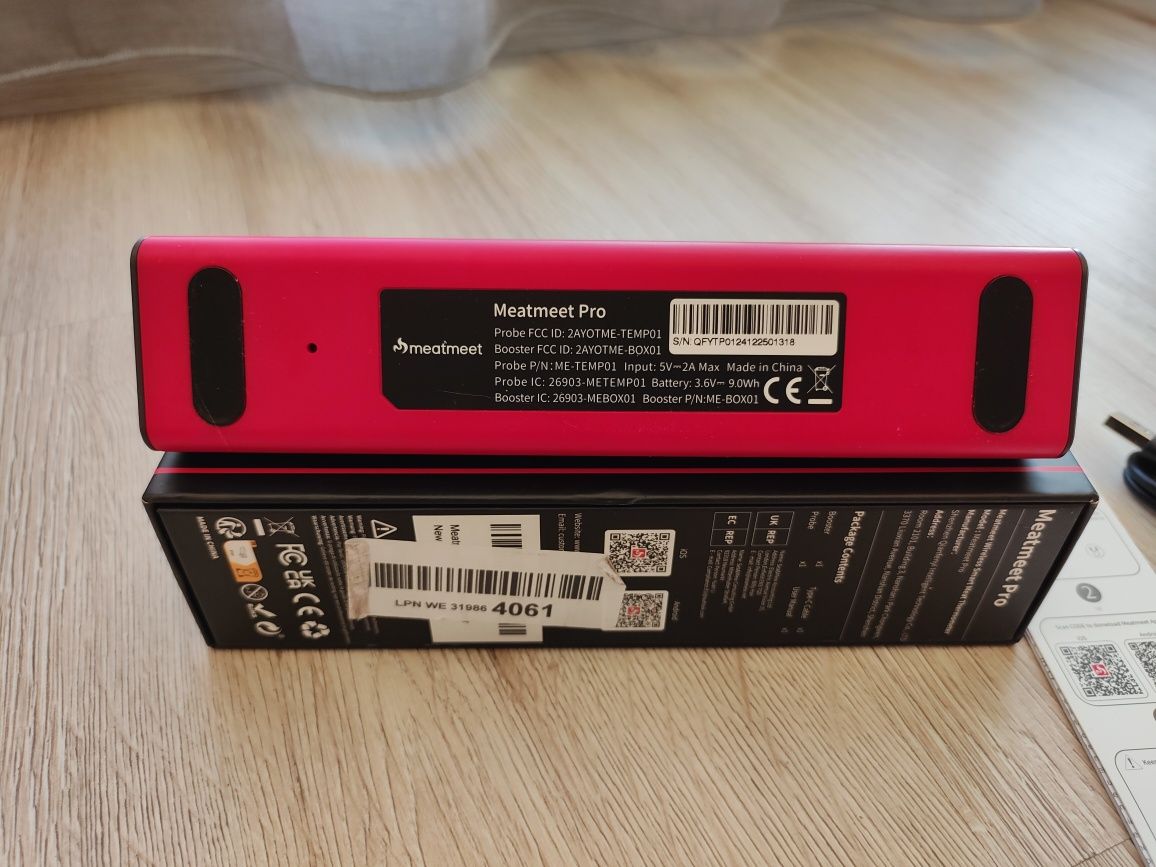 Meatmeet Pro бездротовий термометр для м'яса з Wi-Fi та Bluetooth