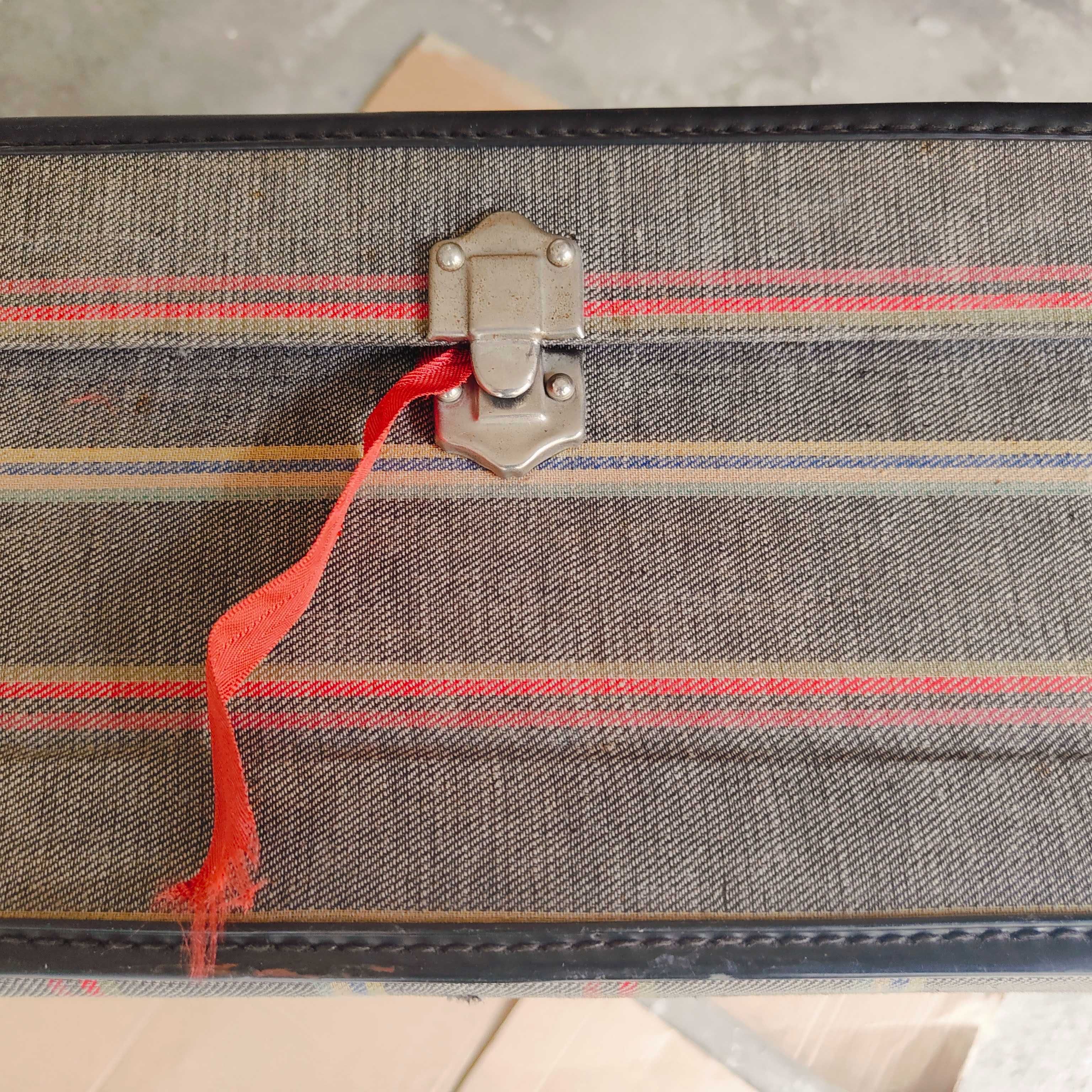Mala de viagem antiga Vintage retro envelope 77 x 50 x 18