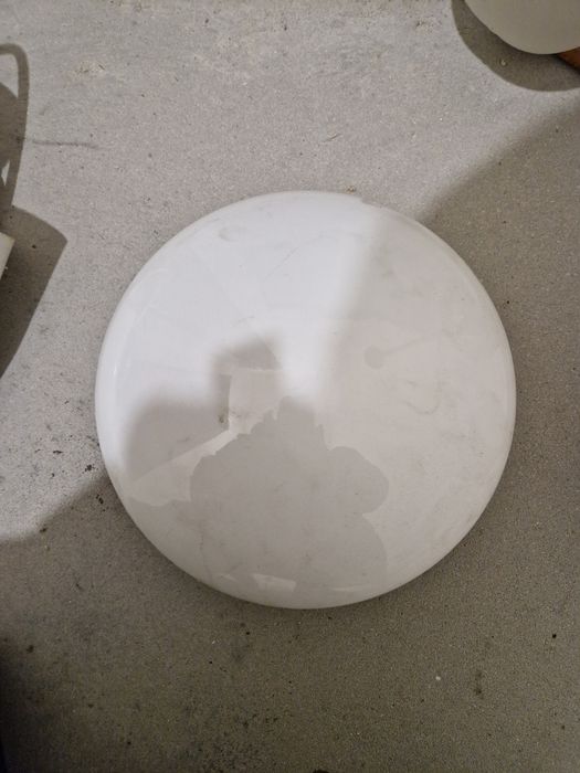 Kinkiet okrągły szklany lampka lampa oświetlenie prl vintage