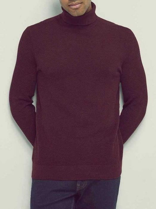 Medicine sweter golf męski bordowy roz. M nowy