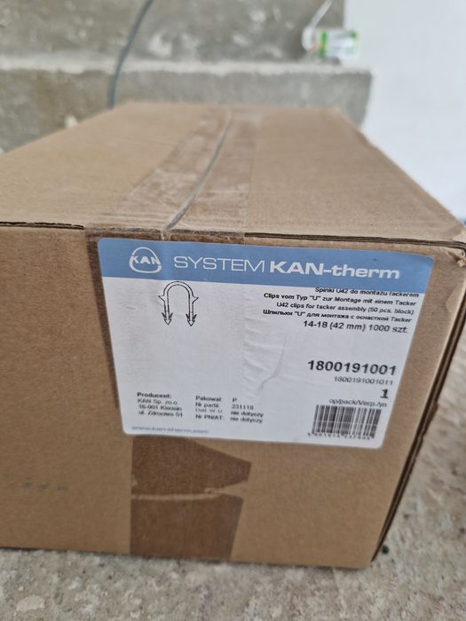 Spinki do tackera U42 mm Kan-therm - 1000 szt