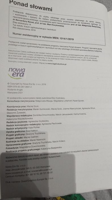 Ponad 1 cześć 1 podręcznik