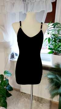 Sukienka XS Obsessive mini czarna halka S