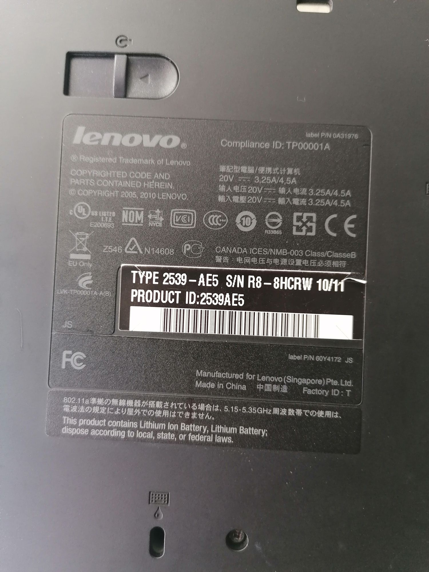 Portátil Lenovo i5