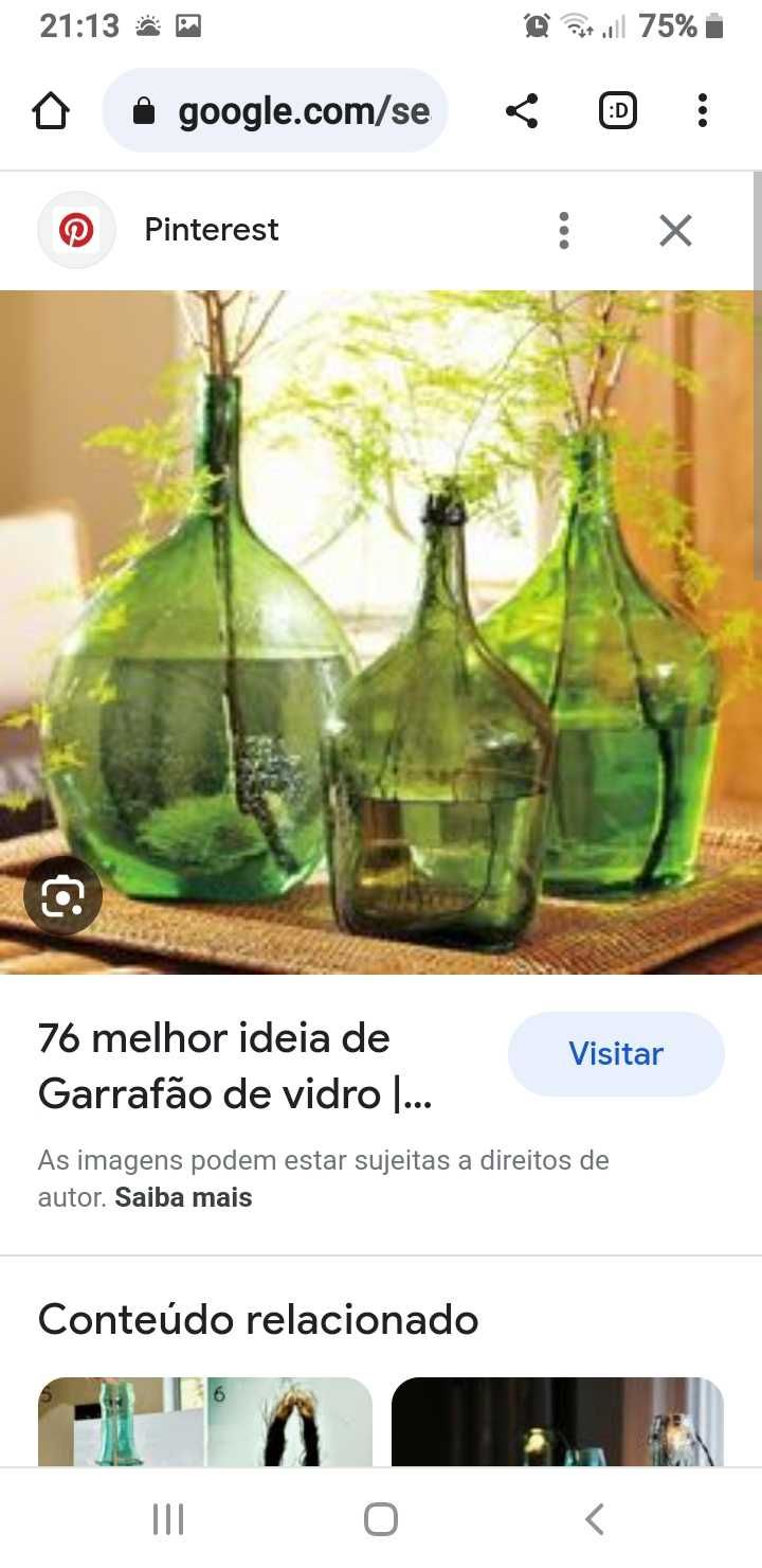 Garrafões de Vidro 5 ltrs