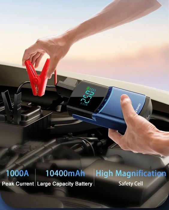 Бустер пускове Buvaye, пуско зарядний пристрій ,baseus,насос для підка