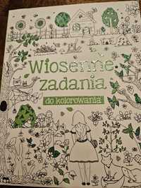 Wiosenne zadania do kolorowania