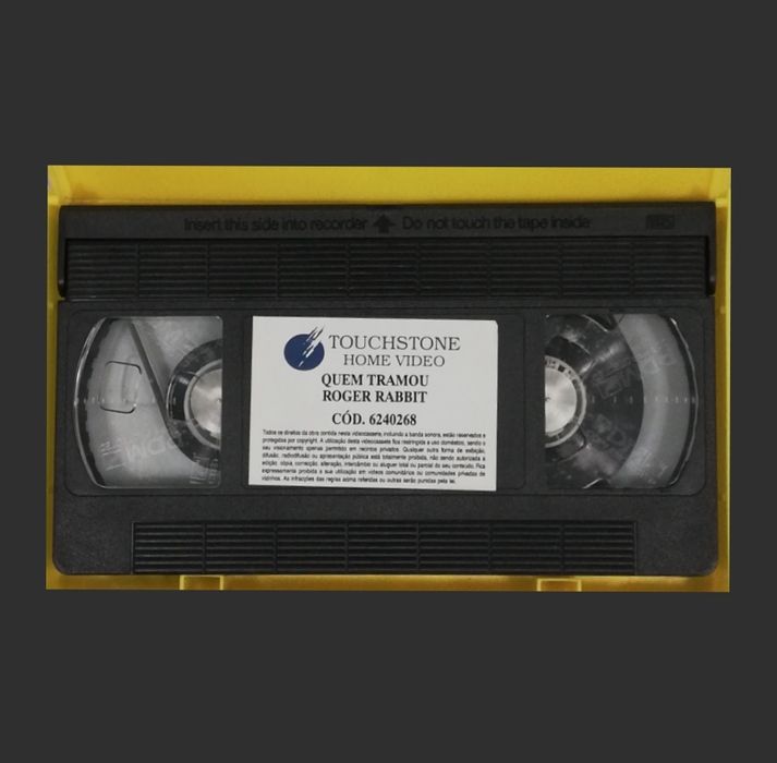 Filme "Quem tramou Roger Rabbit", em formato VHS original, 1988