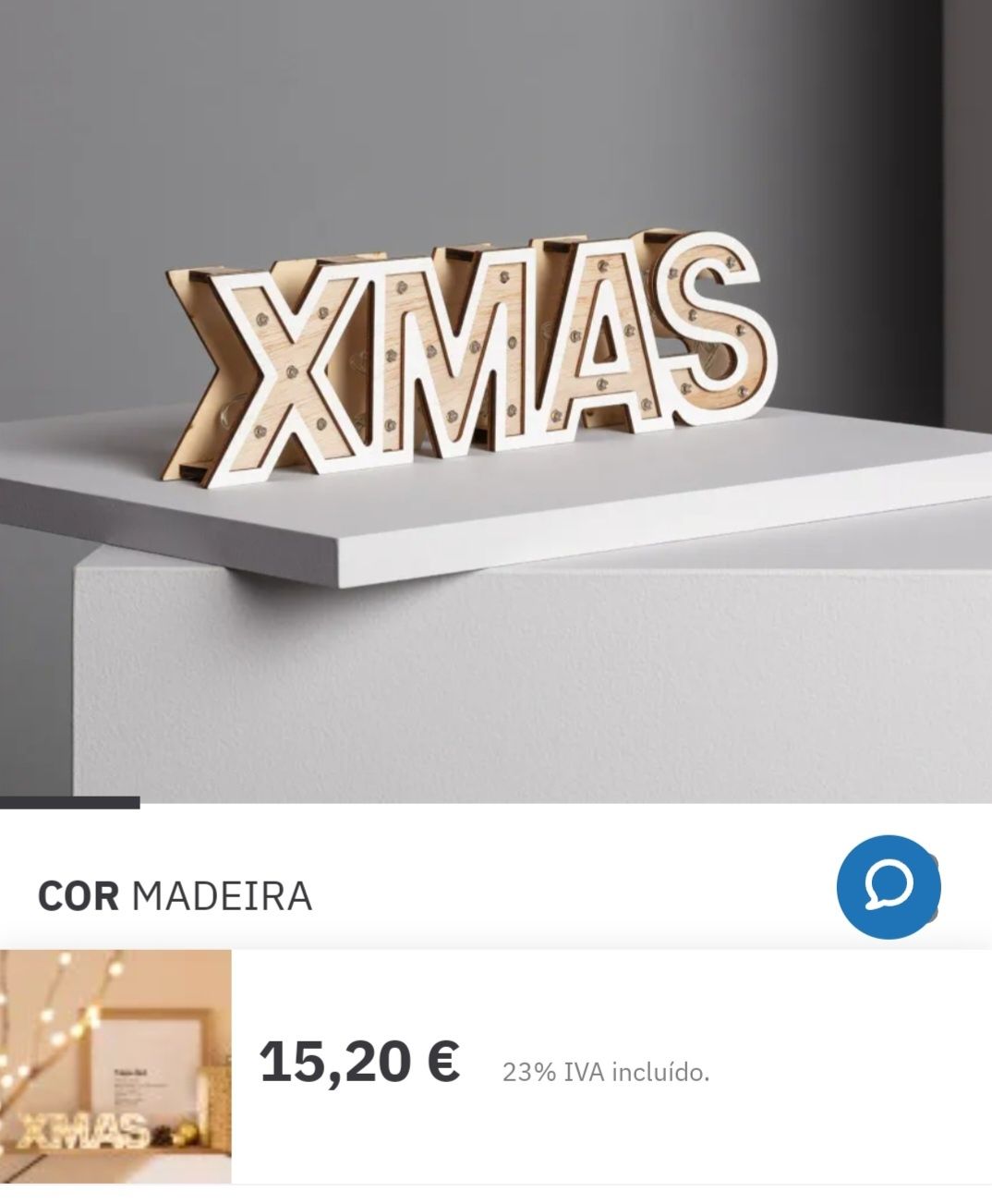 Luzes de natal home decor