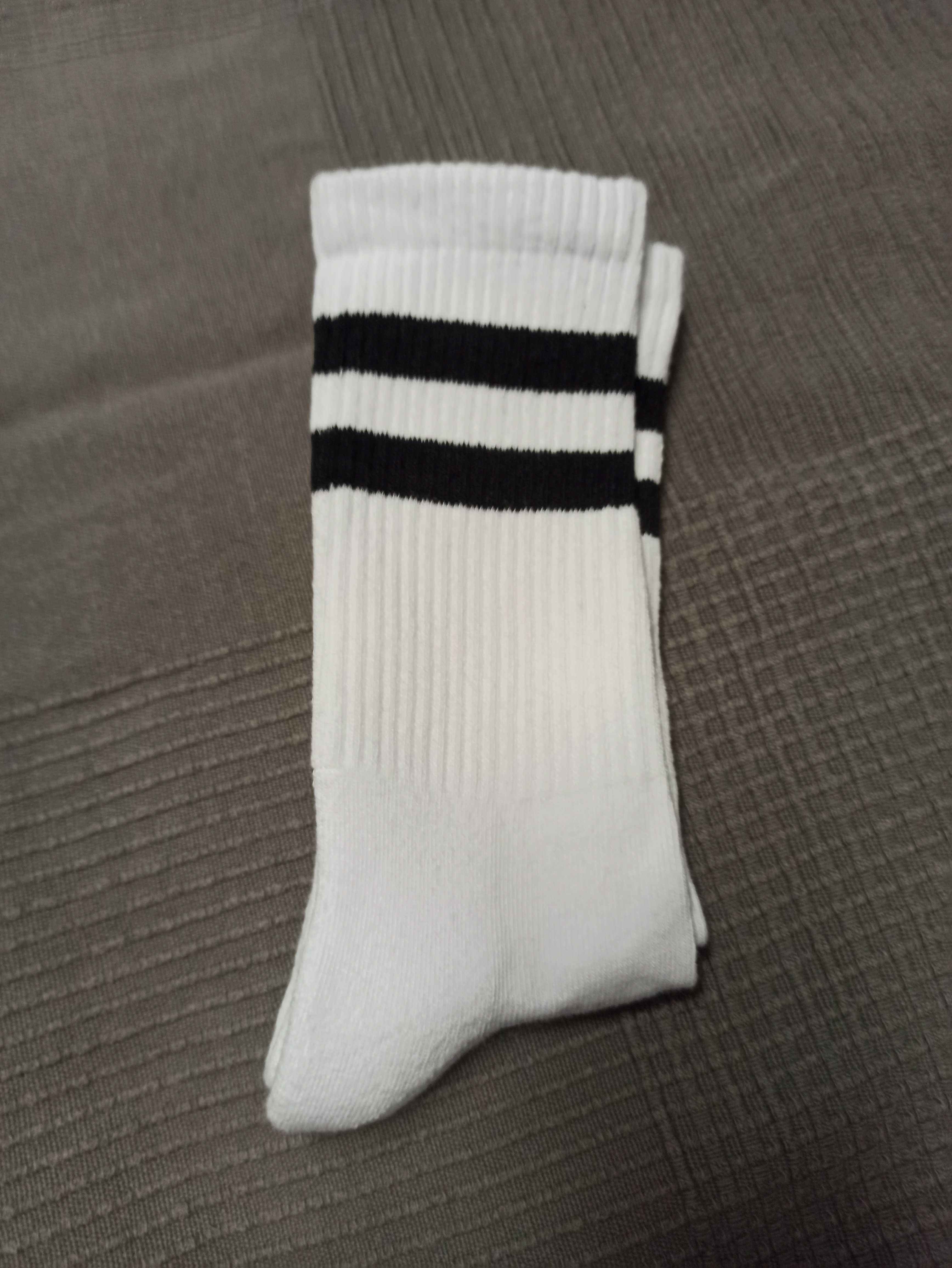 White socks białe skarpety męskie rozm 41-45 One Size socksy sport sox