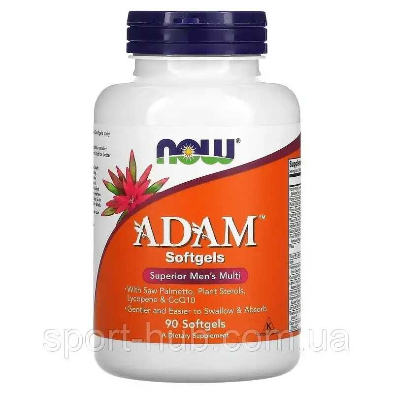 Витамины Адам и Ева Now Adam, EVE  на 90 и 180 siftgels США Оригинал!