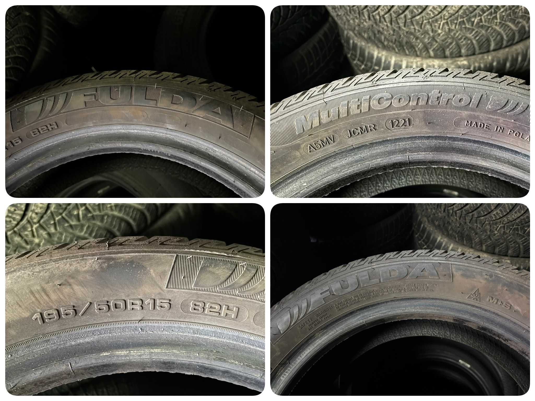 2X Opony Całoroczne 195/50R15 82H FULDA MultiControl 7.8MM 2021R Całe!
