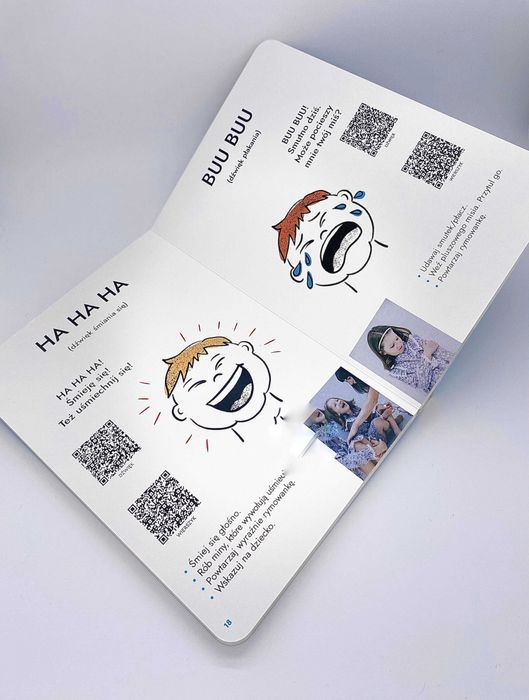 Pierwsze Dźwięki Książeczka dla dzieci DŹWIĘKOWA kody QR