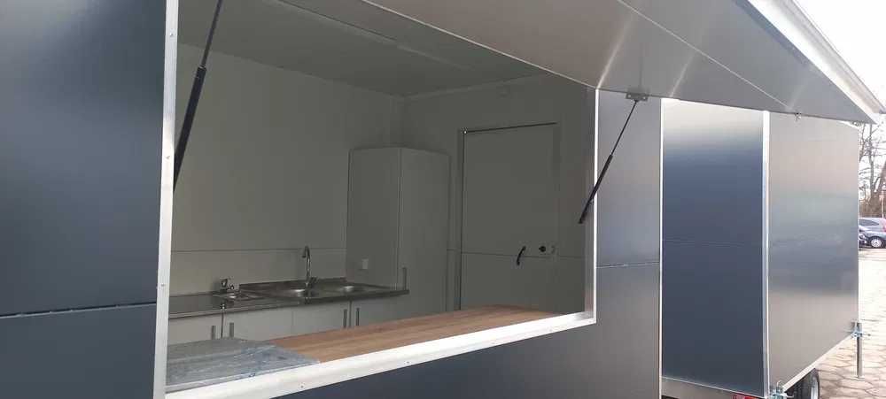 Przyczepa gastronomiczna-handlowa 3, 5mx2m Nowa 2025  HIT WYPOSAŻONA