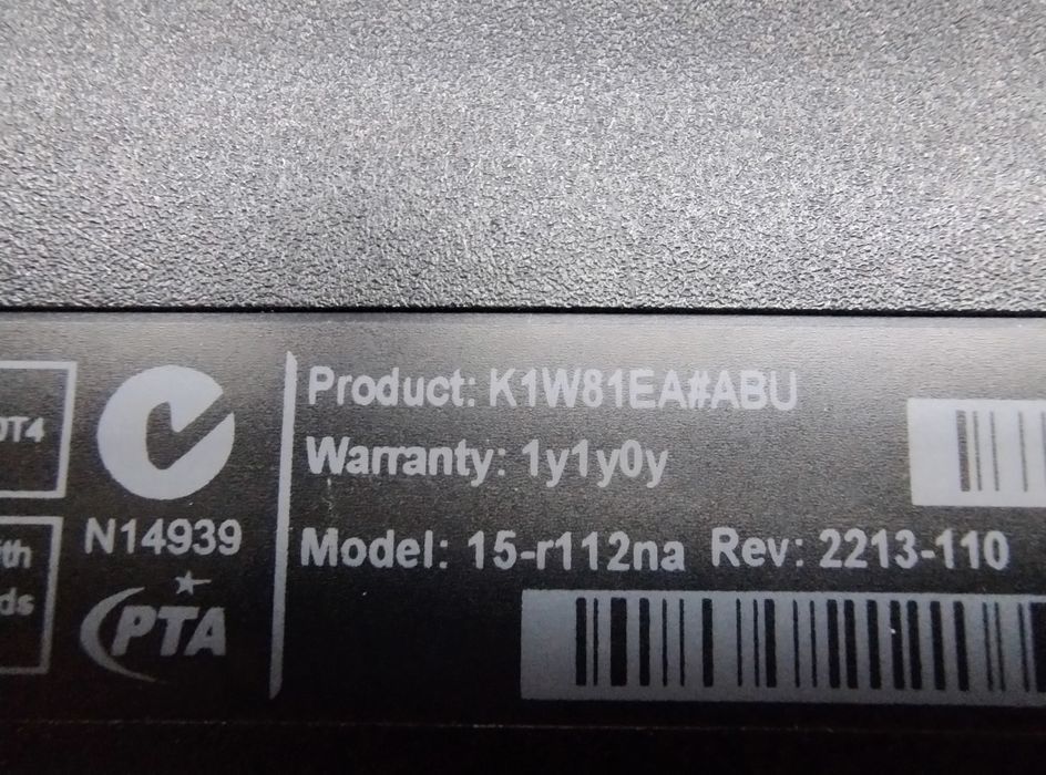 TYLKO DO 30.09 Laptop HP 15   bateria ok  brak hdd zamiana