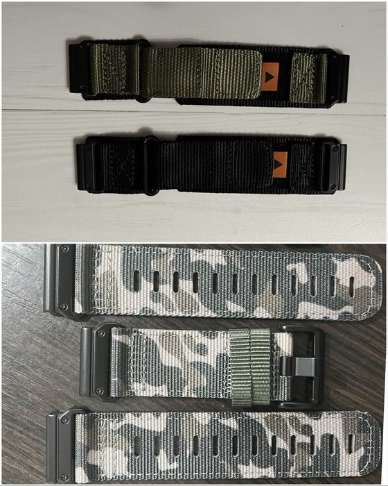 Ремешок/ремінець нейлоновий тканевий 26 мм та 22 мм  на липучці Garmin