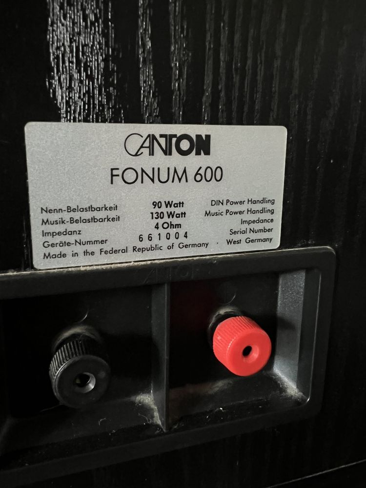Акустичні колонки Canton Fonum 600 / три смуги / Німеччина
