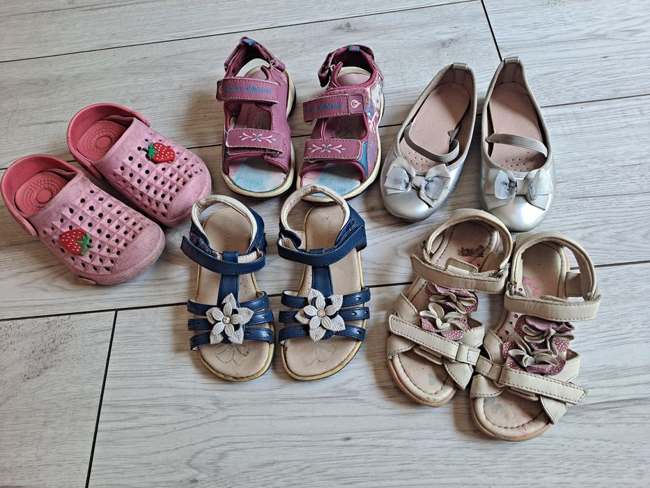 Sandałki balerinki r.27 croksy klapki dla dziewczynki dziewczęce