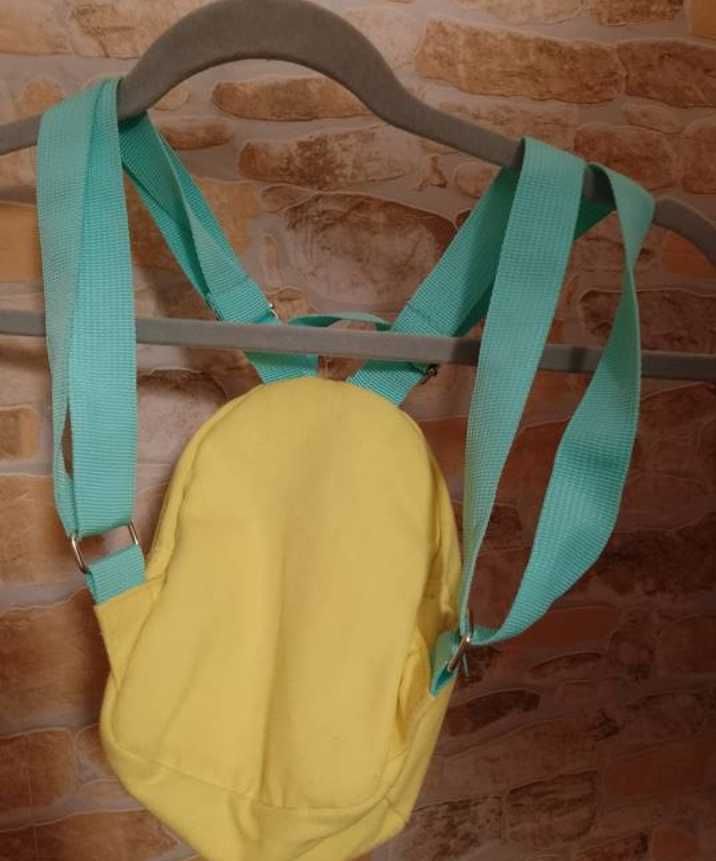 Ekskluzywny, pastelowy plecaczek z Danii, mały plecak, Top Vintage