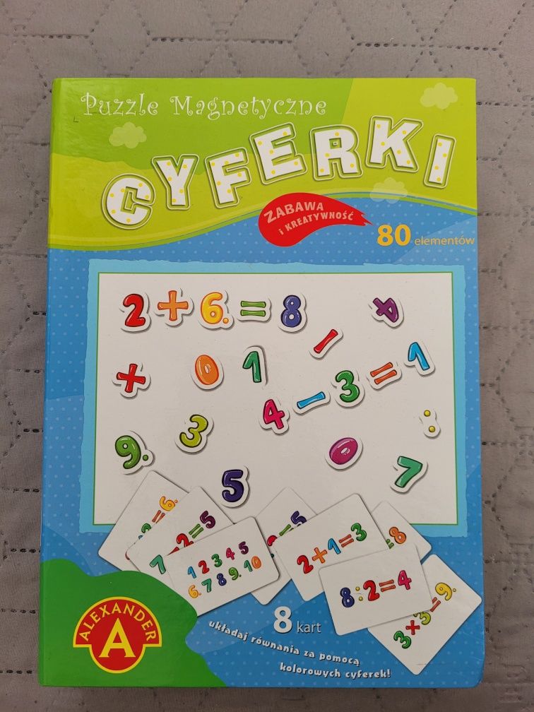 Magnesy Cyferki Cyfry działania matematyczne Aleksander