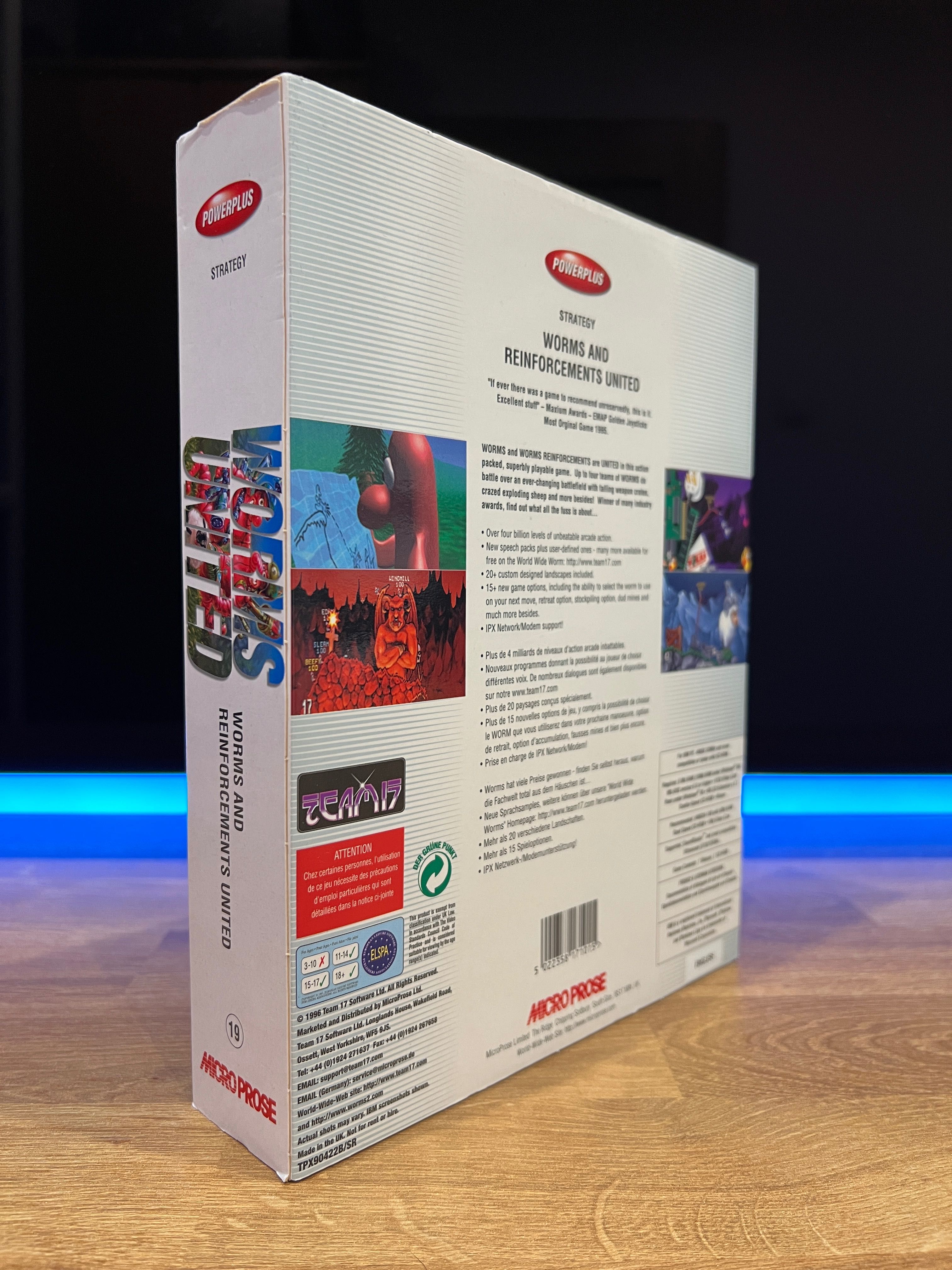 Worms United (PC EN 1996) BIG BOX angielskie wydanie PowerPlus