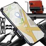 Uchwyt Rowerowy na Telefon Kierownicę 2w1 + Gumka