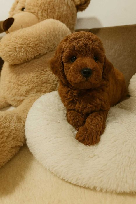 Щенки той пудель окрас  редбраун ,  два мальчика и две девочки.