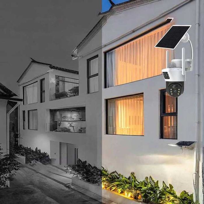 Profesjonalna Kamera Solarna Obrotowa Zewnętrzna WiFi Monitoring