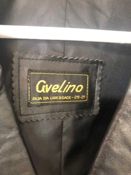 casaco preto de pelo forrada - Medium