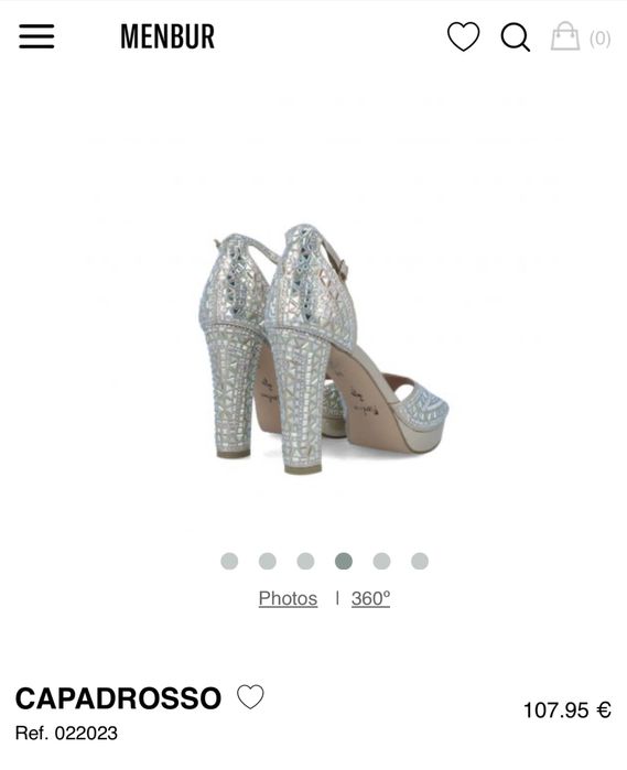 Босоніжки стрази туфлі 36-37р святкові Menbur