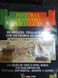 Caderneta história dinheiro português