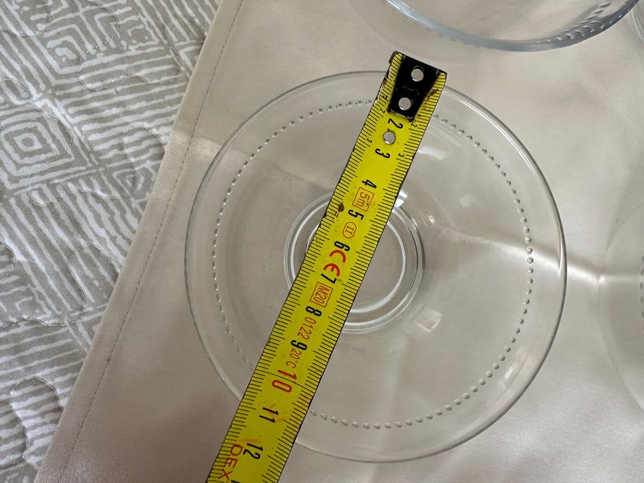 taças novas de vidro transparente  - 11 e 13 cm