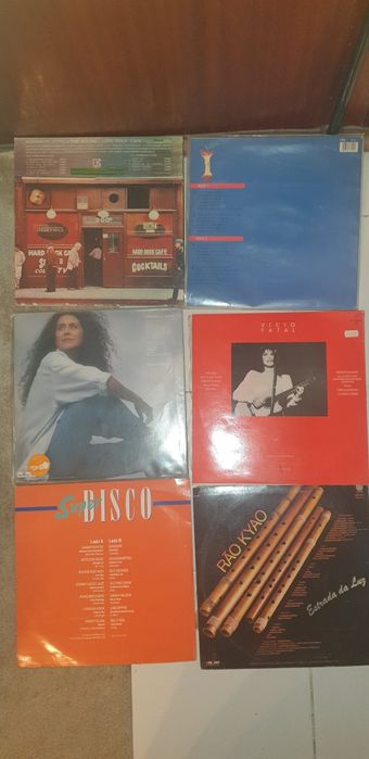 6 Discos de vinil antigos como novos