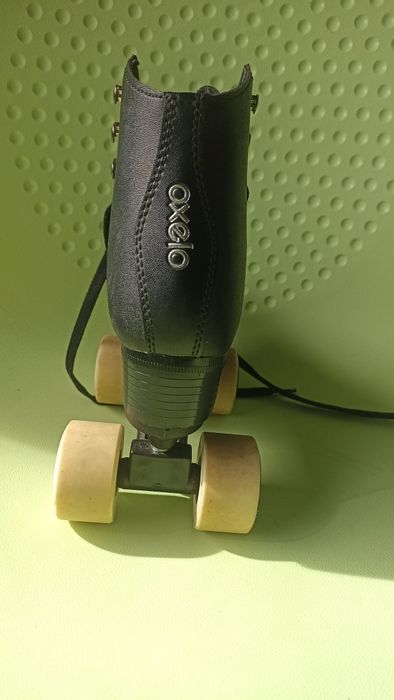 Patins De 4 Rodas Patinagem Artística Criança/Adulto Preto