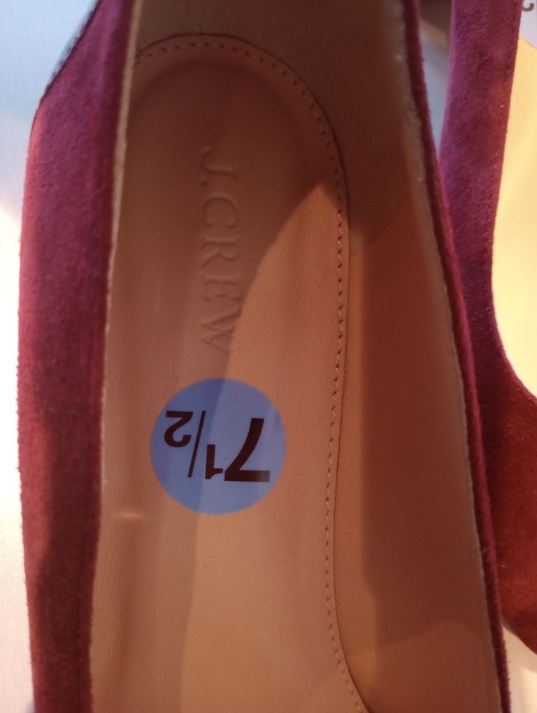 Buty damskie NOWE skorzane marki, J. CREW.