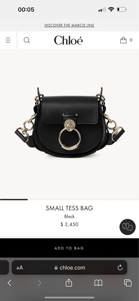 Chloe tess bag оригінал