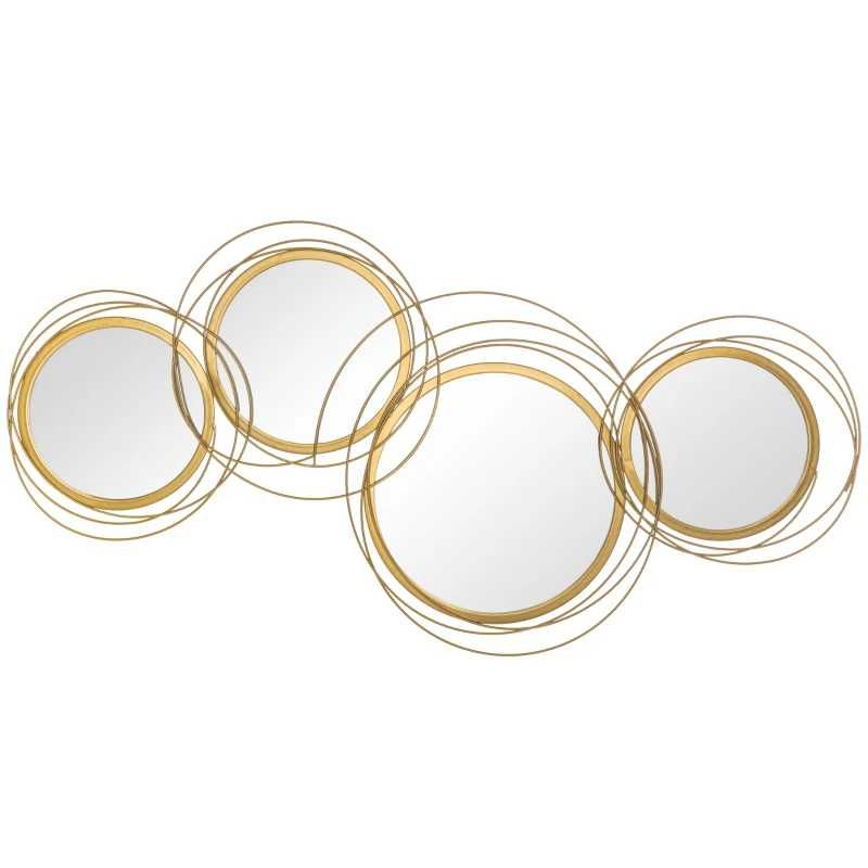 Espelho parede dourado novo