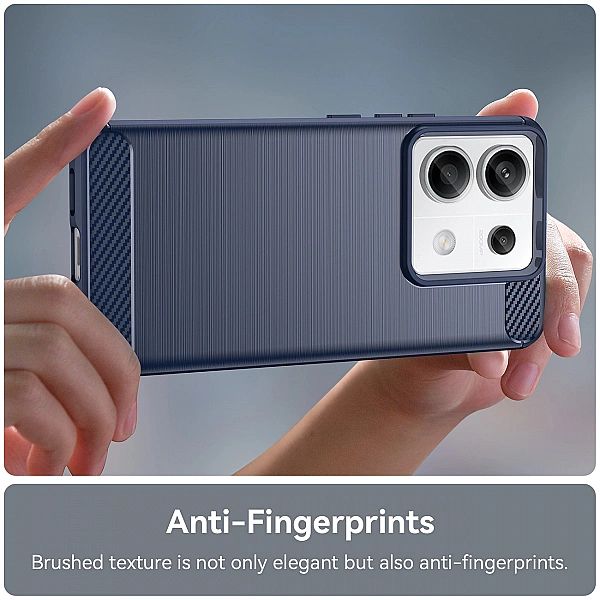 Etui Carbon Case do Xiaomi Redmi Note 13/5G - niebieskie